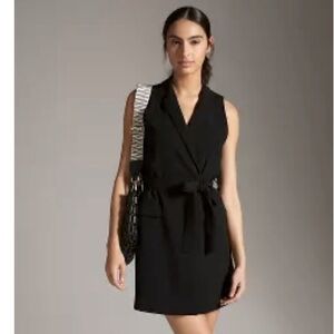 NWT Anthropologie Belted Vest Mini Dress, sz Large